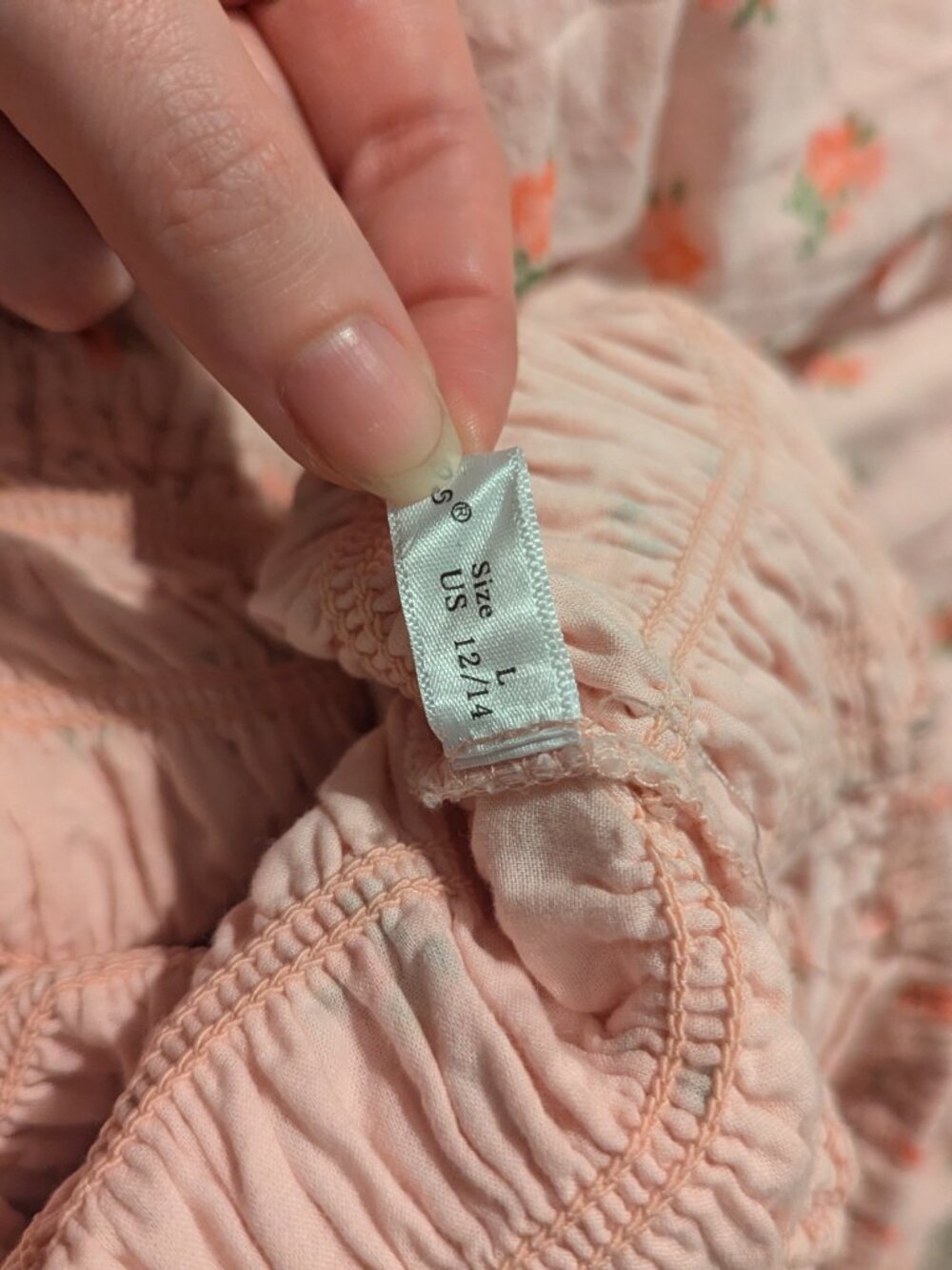 Pink Floral Cottagecore Milkmaid Dress - Picture 4 of 6